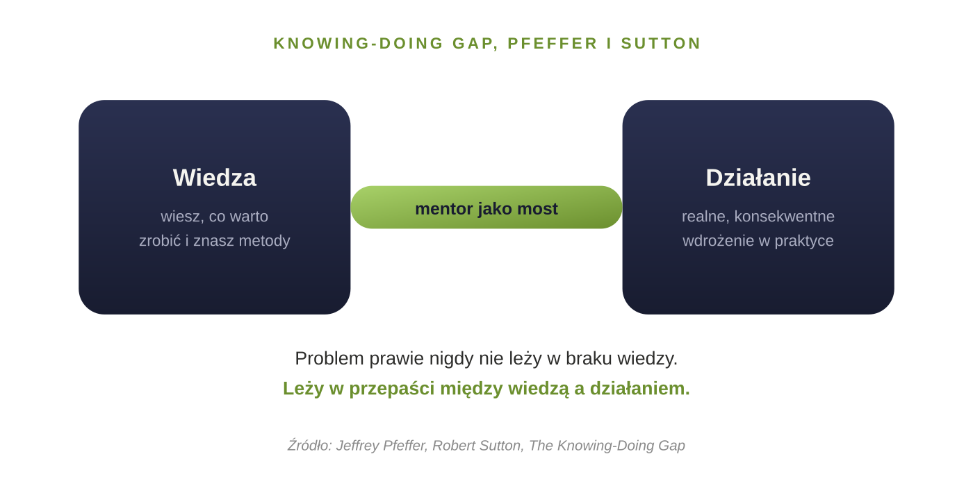 Diagram knowing-doing gap